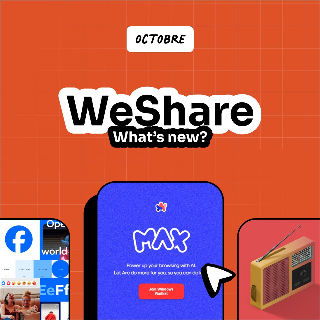 webrief_fr's tweet photo. 🧡WeShare 🧡
 2e édition🎉 
Voici nos petites trouvailles du mois dernier 👀 https://t.co/t6AjTAlArr