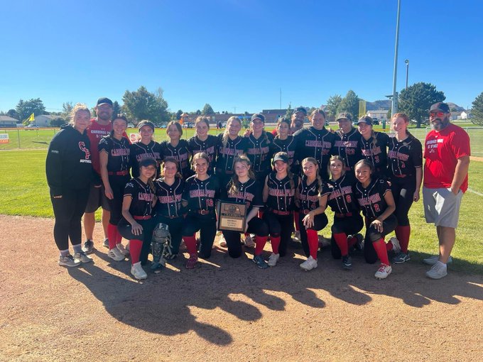 Congratulations are in order for the Cardinal Pride softball team!! The team upset Gering in the Class B-2 District tournament to earn a berth in the NSAA Championships. They  will play on Wednesday afternoon against Blair at 2 p.m. at the Bill Smith Softball Complex in Hastings.