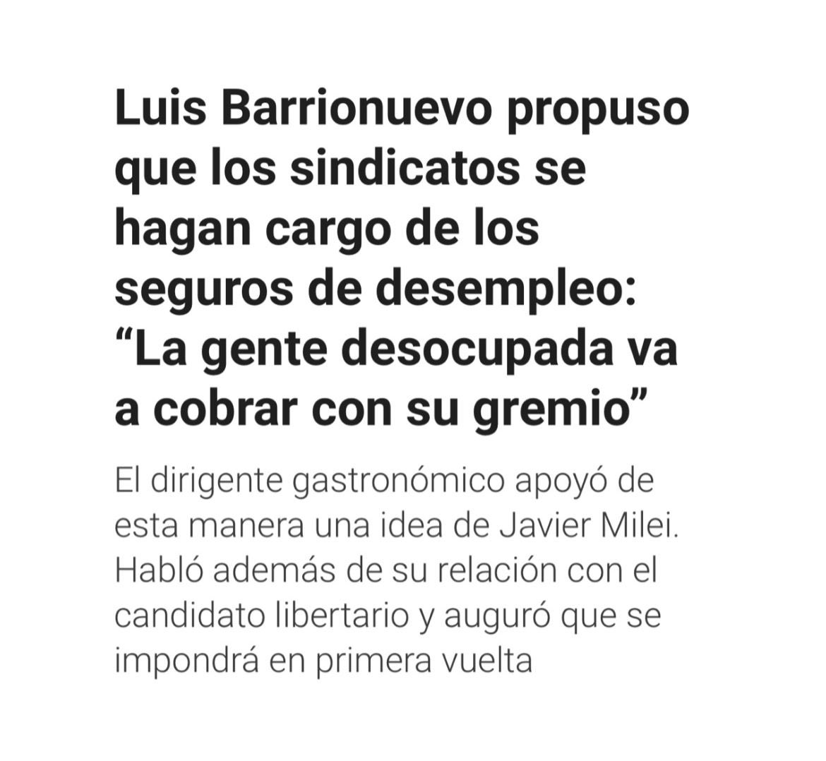rlopezmurphy's tweet photo. Lo que propone Barrionuevo es quedarse con la caja de los seguros de desempleo para gerenciar la pobreza y seguir acumulando poder.

No somos todos lo mismo. Nosotros vamos a terminar con los gerentes de la pobreza y la mafia sindicalista. https://t.co/U8eSOHGNWs