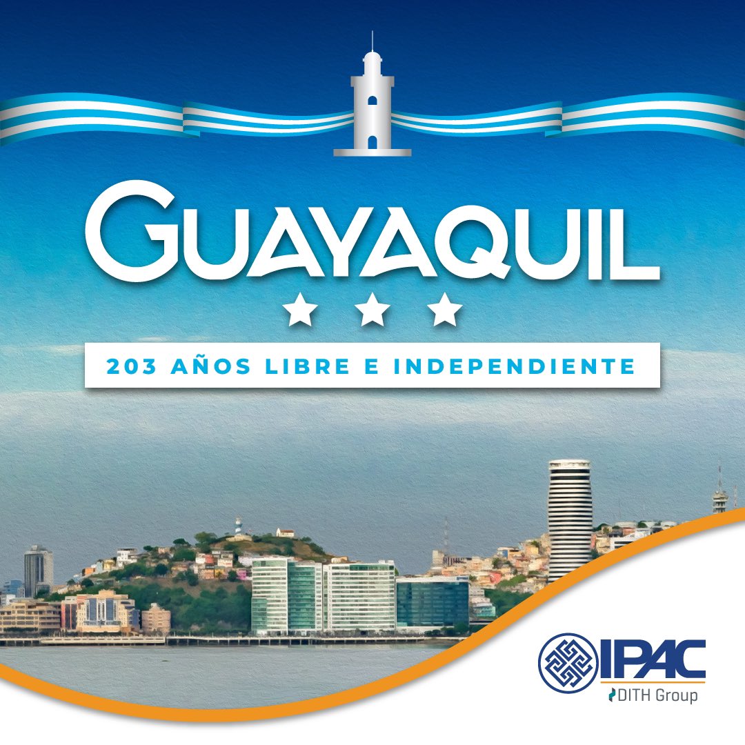 IpacAcero's tweet photo. Hoy, conmemoramos la Independencia de Guayaquil, un hito en nuestra historia.
Construyamos un futuro fuerte y resiliente. ✅
.
.
.
#IPAC #DITH #porloscaminosdelacero #desde1972 #construyendojuntos #independenciadeguayaquil https://t.co/izlMJBssph