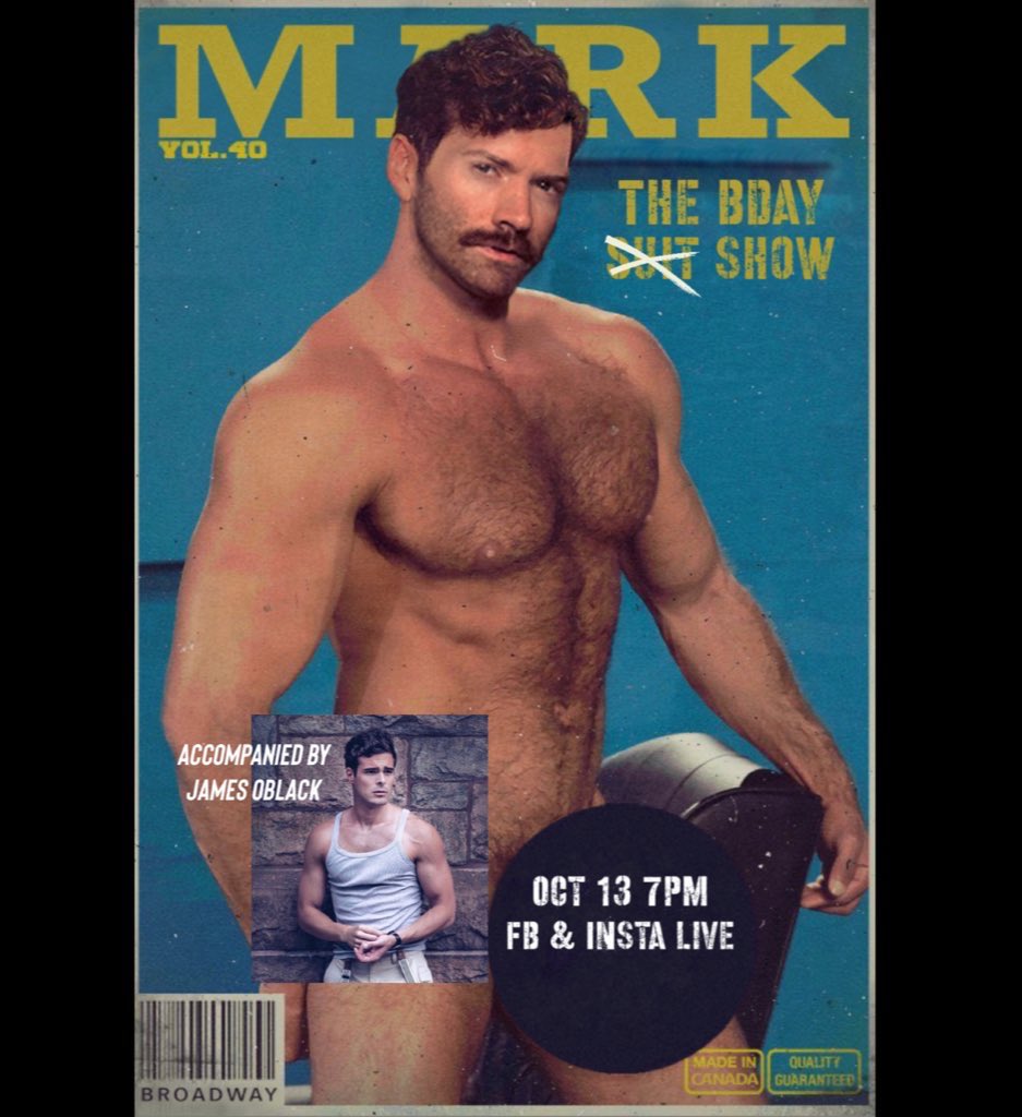 mark_mackillop's tweet image. I’ve decided to do a Insta concert on my Birthday! Tune in, buy me a shot and help me ring in my bday. So join me and my pianist James Oblak this Friday October the 13th. #spookyscary 

I’ll be making two big announcements during the show 💙💙