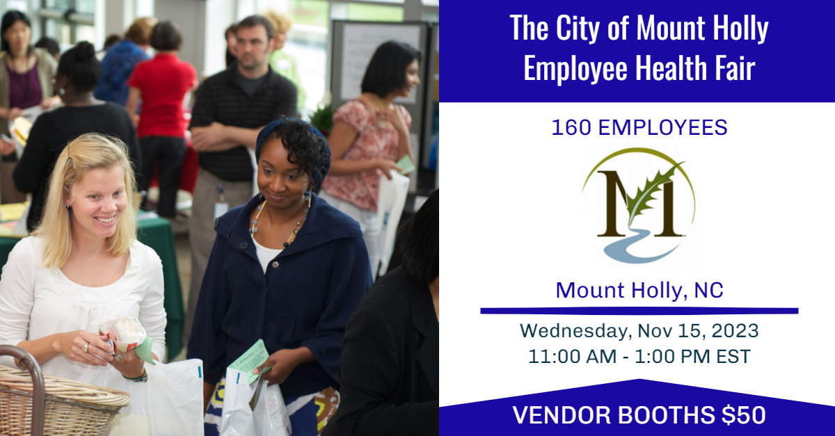 IAB_events's tweet photo. The City of Mount Holly, NC -  seeking vendors to connect with their 160 EMPLOYEES at their upcoming health fair. REGISTER YOUR BOOTH TODAY!

https://t.co/2F3Tj6jzqg

#healthfair #wellness #corporatewellness #vendors #employeeengagement #expos #health https://t.co/XT8PZLRDUH