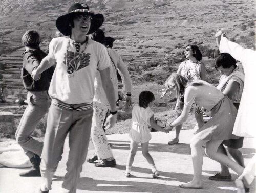 WellWellDarling's tweet photo. John in 1967 when the Beatles visited Greece. It just takes looking at a few photos to see that some of John’s happiest times were times spent surrounded by his Beatle Family. Thank you for the wild ideas, the songs, the laughs, and the tears- we sure are glad you came along ❤️ https://t.co/hfygWvzu5x