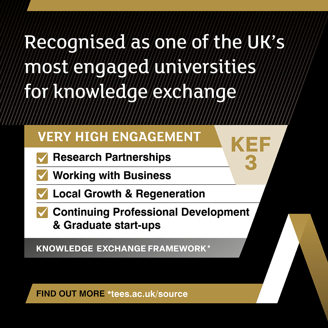 TeessideUni's tweet photo. Transforming lives and economies is at the heart of what we do.

We are proud to receive the highest possible result in four out of seven categories in the Knowledge Exchange Framework 2023 #KEF3

Read more 👉 https://t.co/8ONsn4qRHD https://t.co/Yk1aWRnVqU
