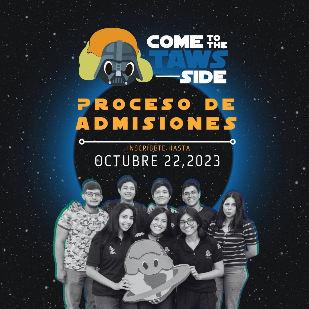 TawsEspol's tweet photo. 📣 ¡Atención comunidad politécnica! 🐢

¡Es hora de unirte a la familia TAWS! 🚀✨ Las inscripciones para nuevos postulantes al Club TAWS están oficialmente abiertas. ¿Listo para formar parte de una comunidad apasionada por la tecnología y la innovación? 💻🤖 https://t.co/SIephFUNWF