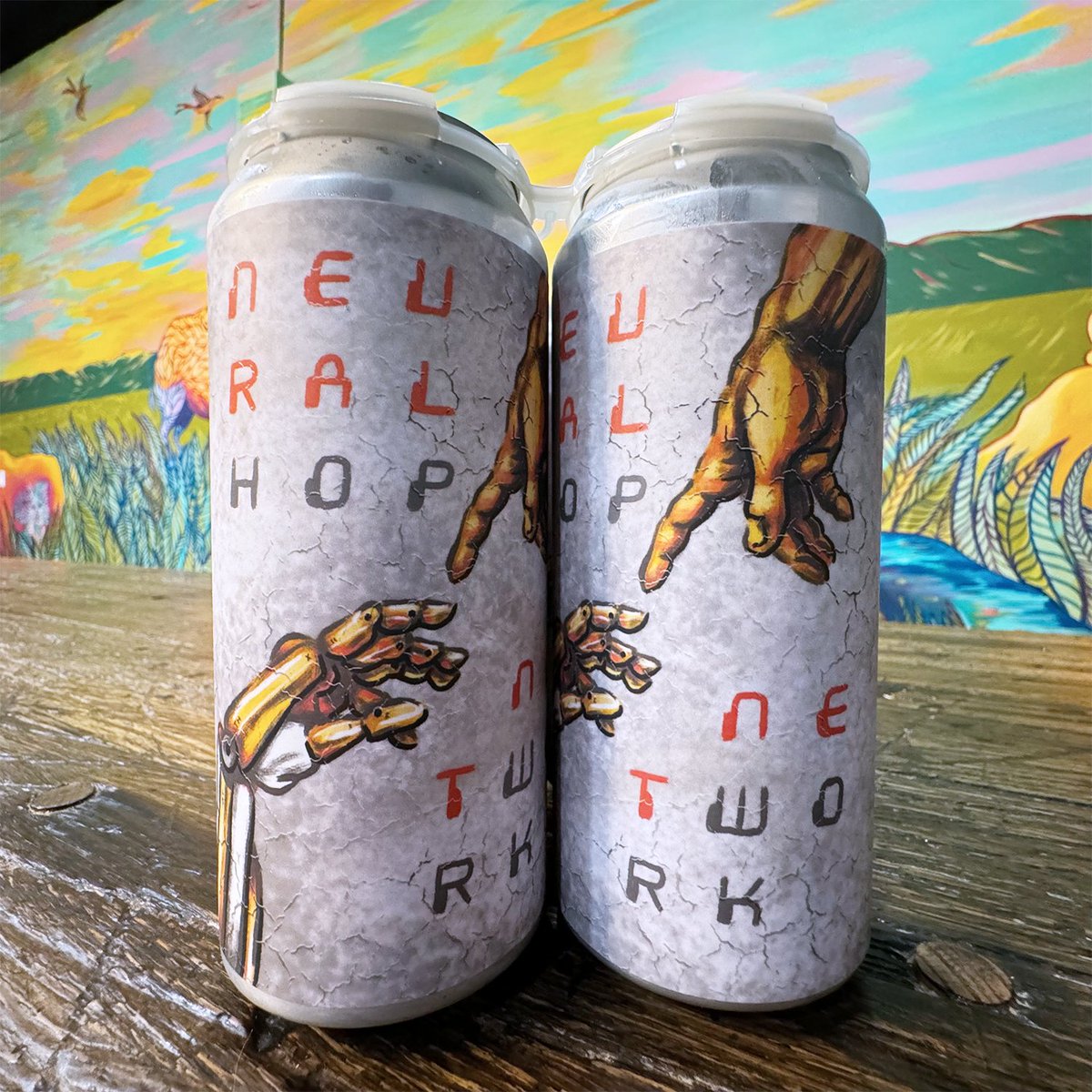 Have you tried Neural Hop Network? This small batch release was done in collaboration with our friends at Flix Brewhouse.
Neural Hop Network is a Southern Hemisphere Hop Cold IPA - 7.1 % - Riwaka, Vic Secret, Motueka, and Nelson Sauvin.