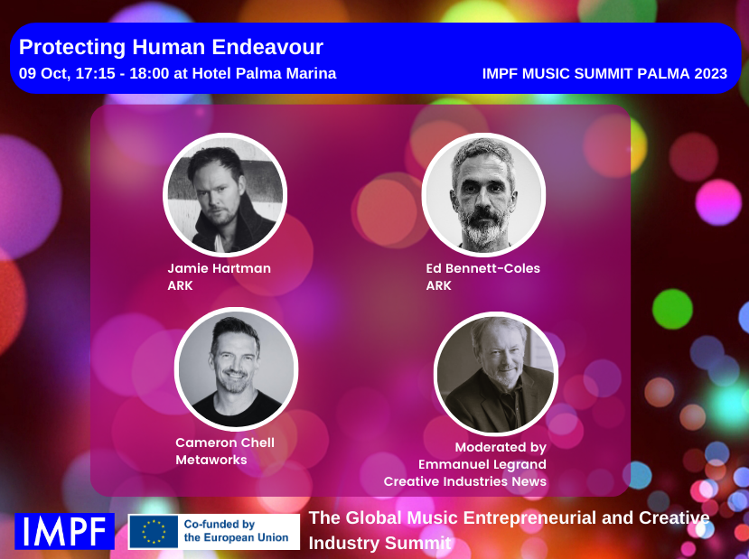 IMPF (@impforum) on Twitter photo <a href="/IMPForum/">IMPF</a> @mwrkplatforms ARK <a href="/legrandnetwork/">Emmanuel Legrand</a> #PalmaSummit2023 #PalmaSongWritingCamp2023
#PalmaSongCamp23 #CreativeEuropeNetwork <a href="/europe_creative/">Creative Europe</a> #Creatives #IMPFEntrepreneurs #Globalmusicpublishers #GlobalIMPFMusicSummit #impf_member <a href="/IMPForum/">IMPF</a> @mwrkplatforms ARK <a href="/legrandnetwork/">Emmanuel Legrand</a> #PalmaSummit2023 #PalmaSongWritingCamp2023
#PalmaSongCamp23 #CreativeEuropeNetwork <a href="/europe_creative/">Creative Europe</a> #Creatives #IMPFEntrepreneurs #Globalmusicpublishers #GlobalIMPFMusicSummit #impf_member