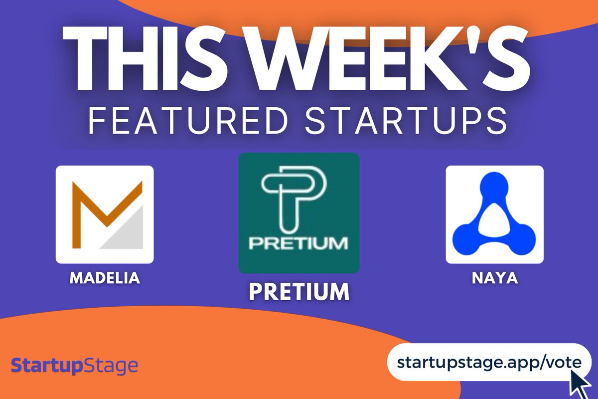 startup_stage's tweet image. Congrats to the top three companies in last week’s cohort! 🎉

🥇@pretium_app | Directly pay for utility services with crypto and access crypto backed loans
🥈@Madelia_USA | Automating home replacement cost estimates for insurance claims and rebuilding
🥉@nayaplatform | Modern…