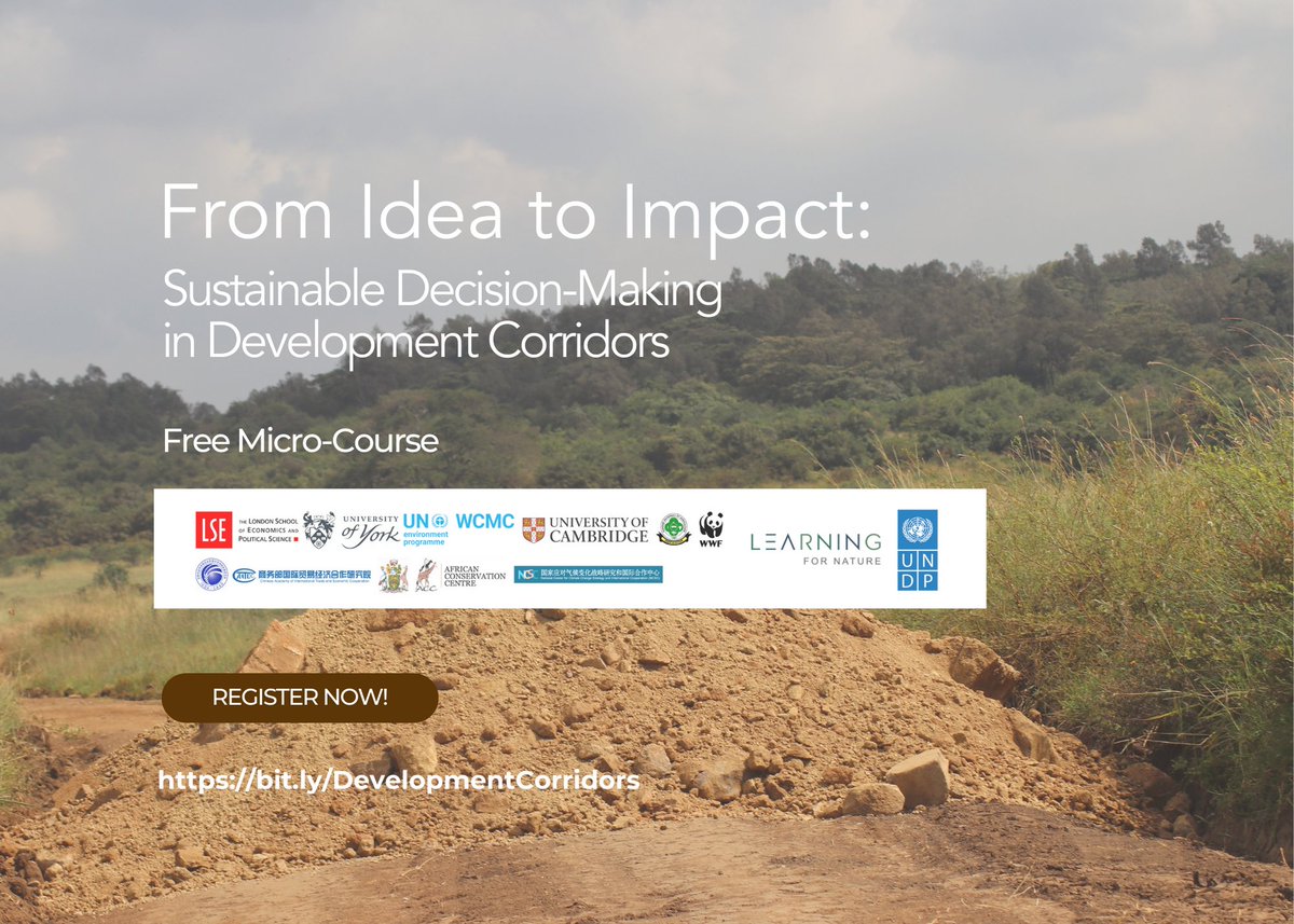 🌱📈 Explore the environmental and social impacts of #DevelopmentCorridors in a new micro-course. Discover how well-planned corridors can drive sustainable growth and protect communities. #Sustainability 
➡️bit.ly/DevelopmentCor…