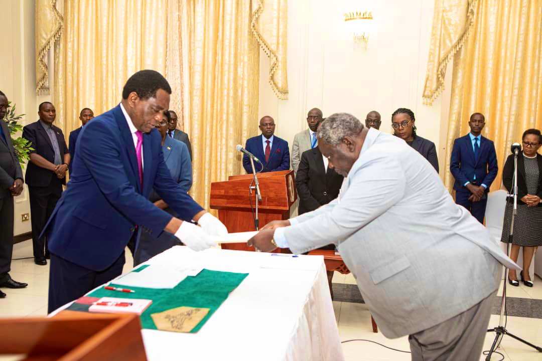 HHichilema's tweet image. “Be innovative, ingenious & quick in addressing issues around the monthly fuel price adjustments. We need #predictability & stability in the Energy sector as it moves the economy.”
Our message at today’s swearing in ceremony for Ministry of Energy PS, Mr. Peter Mumba.