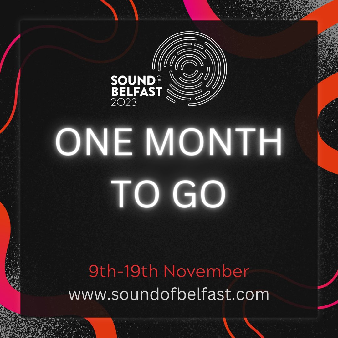 The countdown is ON  for #SoundofBelfast 2023⏳
With a range of live gigs, screenings, talks, workshops &amp; more spanning across 25 venues all over the city, music lovers will be spoiled for choice this November!
Check out the full programme here: soundofbelfast.com/events-2023