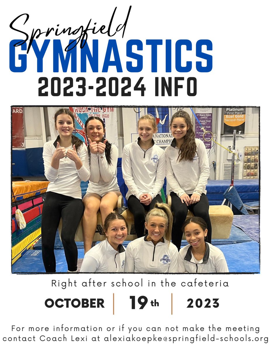 gymnasticsdevil's tweet photo. If you are interested in trying out for the gymnastics team this year, come to the meeting after school on the 19th for more information! https://t.co/Nr5sHkexuv