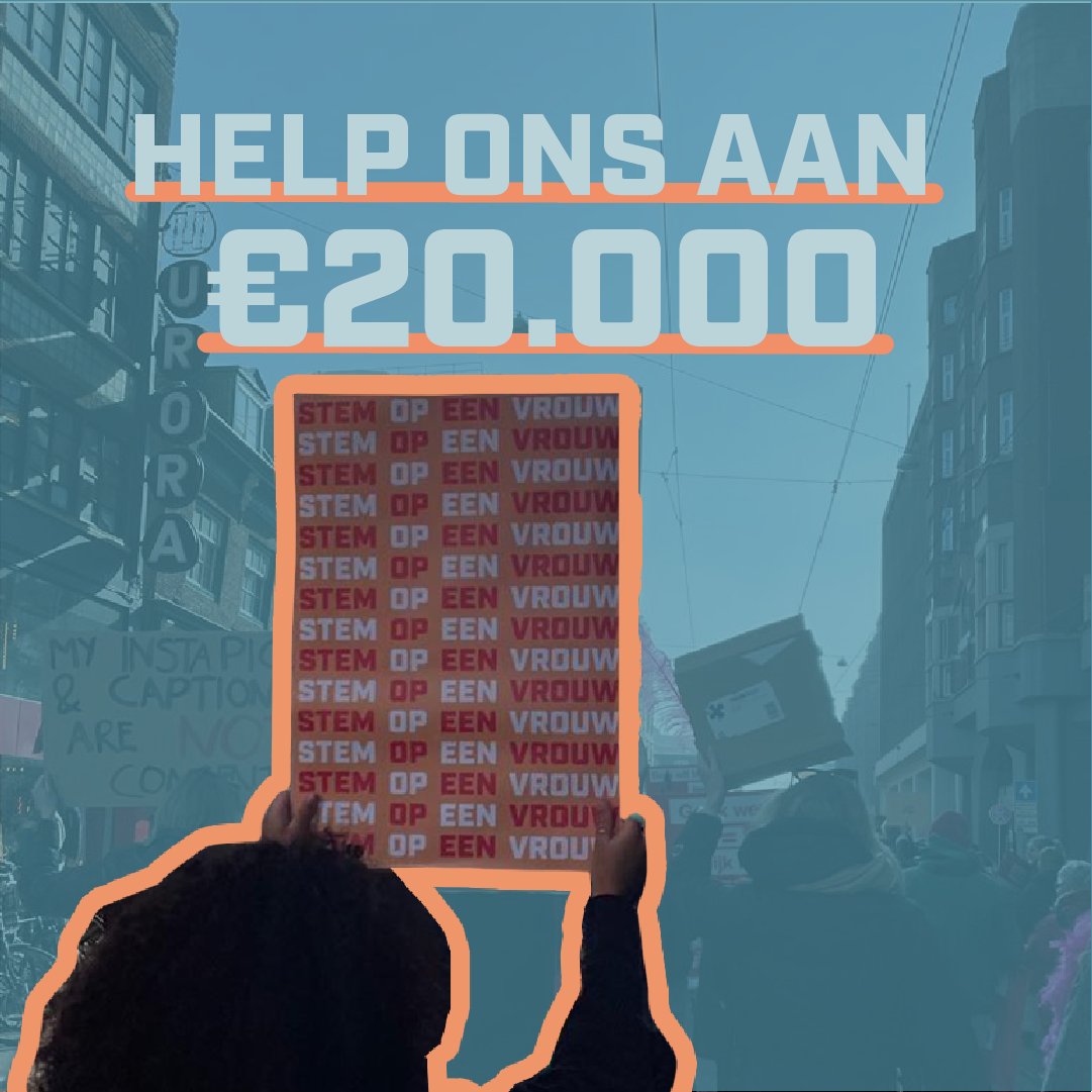 StemopeenVrouw's tweet photo. De eerste €1500 is al binnen 🎉 Super bedankt! Help jij ons mee naar de €5000? Doneren kan al vanaf 1 euro via https://t.co/5XfL6aSAle https://t.co/c4YoAv2aYf
