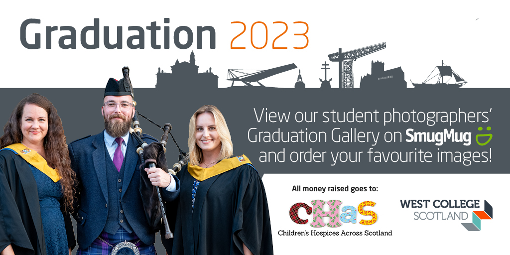 WestCollScot's tweet photo. ๐ธOfficial photographs from Graduation are now available to view and purchase at ๐ https://t.co/NYCrzPlG1k.
Take home a keepsake from your special day - all proceeds raised go to @supportCHAS. #WestGrad23 https://t.co/fYLUkclR1l