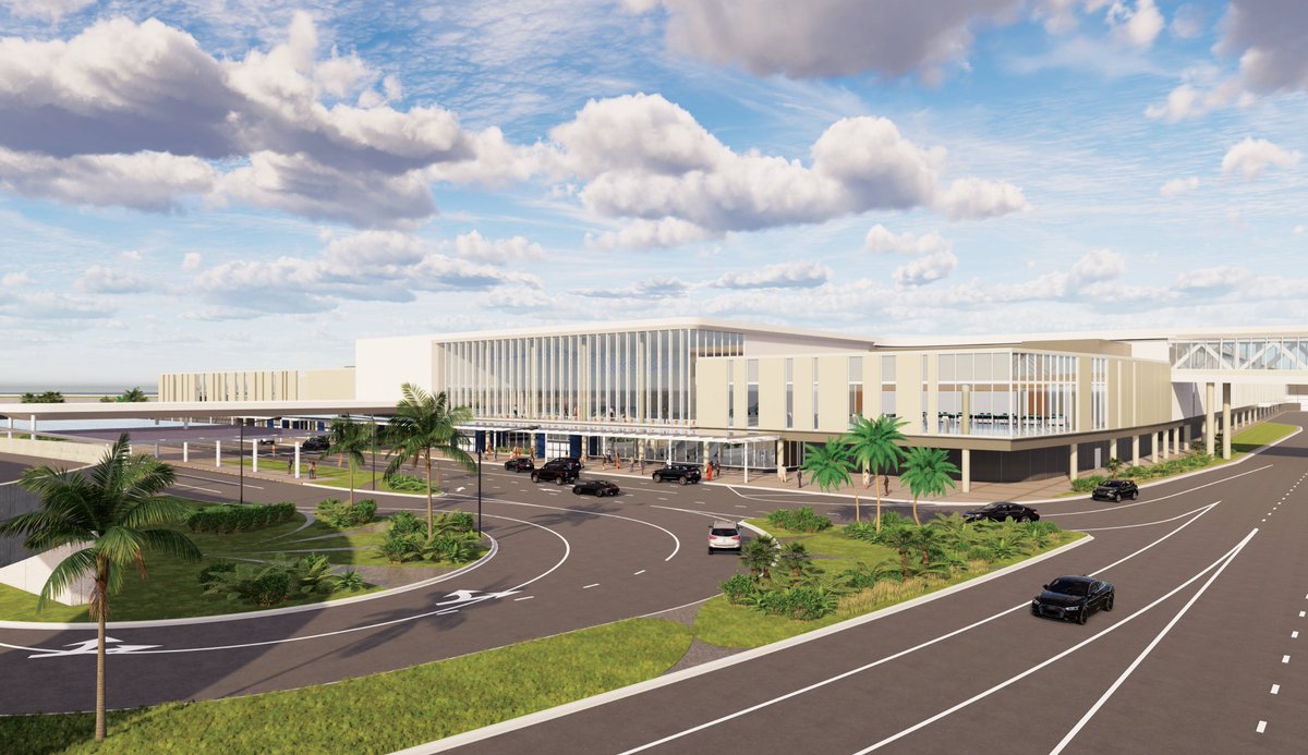 FLLFlyer's tweet photo. A major milestone in #FLL history is happening today. We are thrilled to be breaking ground on our new Terminal 5. This $404 million, two-level, five-gate domestic terminal is the airport’s first ground-up construction of a new terminal in decades. https://t.co/6nTX2s43r9 https://t.co/8Z37U10z7u