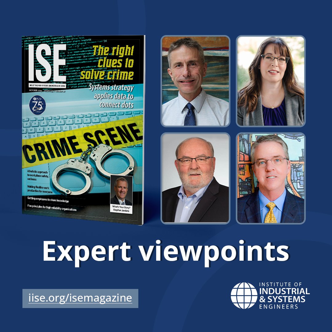 iisenet's tweet image. ISE magazine columnists share their perspectives on #timecapture, managing deadlines with a small team and reinventing #supplychains: iise.org/isemagazine