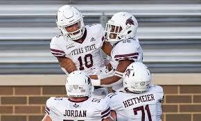 JakobyDixon's tweet photo. #AGTG after a great conversation with @CoachMart1nez I’m blessed to receive an offer from @TXSTATEFOOTBALL @Keff_C @lbcoachyoungs @CoachLopez64 @CoachR_Jones @BrenhamCubAth @BrenhamFootball @RecruitBrenham @COACHGRANT6 https://t.co/no1vMBPXQX