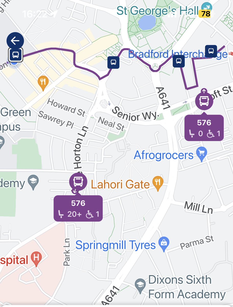 ClurMitch's tweet photo. @FirstWestYorks can you explain why the 576 has completely avoided all the stops on Great Horton road while I have been standing in a huge queue for over half an hour?? https://t.co/iBzwPp7M8U