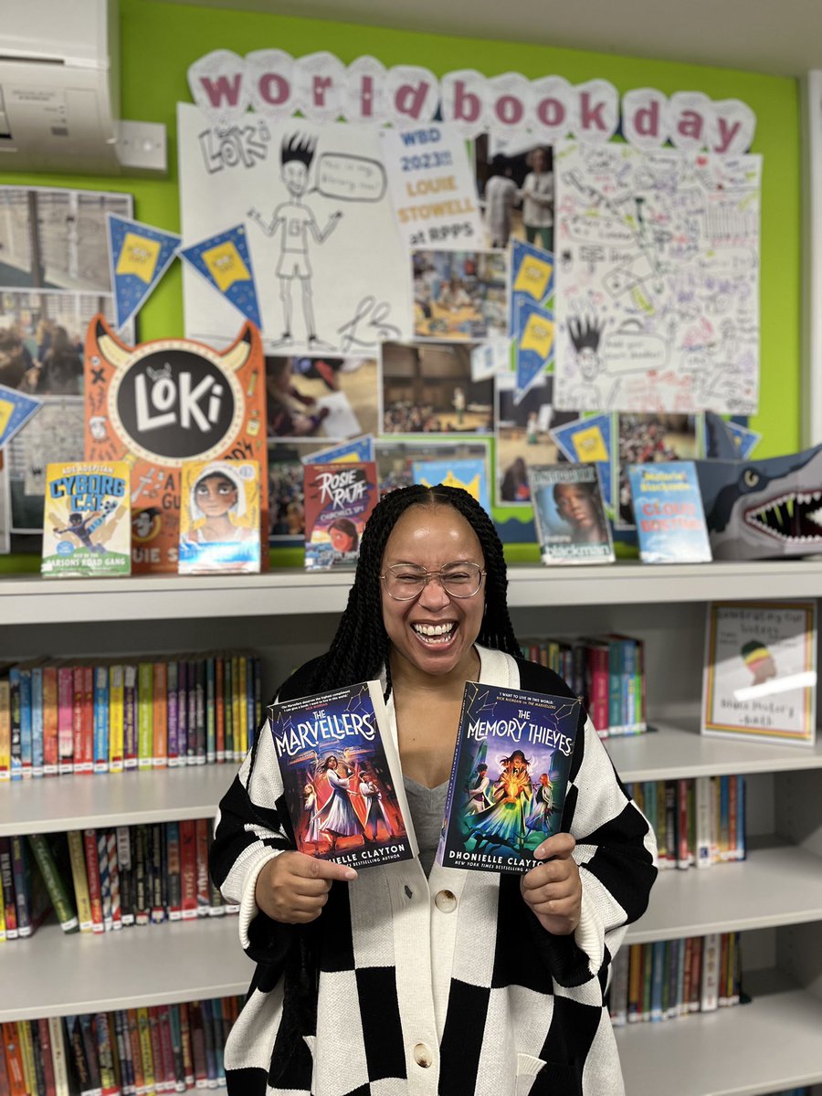 Wow! We loved welcoming #DhonielleClayton all the way from @newyorkcity for @TheConjureverse #TheMarvellers UK school tour. A very early event for #InternationalThemeWeek & @RPPS_UpperS @RPPSlondon were enthralled with your magical world. Thank you @piccadillypress @nomadbooks 🌌