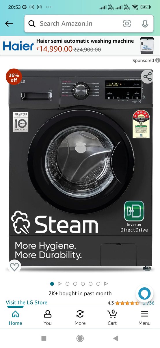 <a href="/amazonIN/">Amazon India</a> #OpenBoxesOfHappiness #AmazonGreatIndianFestival <a href="/amazonIN/">Amazon India</a> 
3 best deals for my buddies
1) <a href="/CanvasExplorer/">Canvas Explorer</a> - Acer Aspire 5 Gaming Laptop
2) <a href="/IamTechydiva/">Techy Diva</a> - Sony Bravia 139 cm (55 inches) 4K Ultra HD Smart LED Google TV
3) <a href="/mequixotica/">Quixotica</a> - LG 7 Kg Front Load Washing Machine