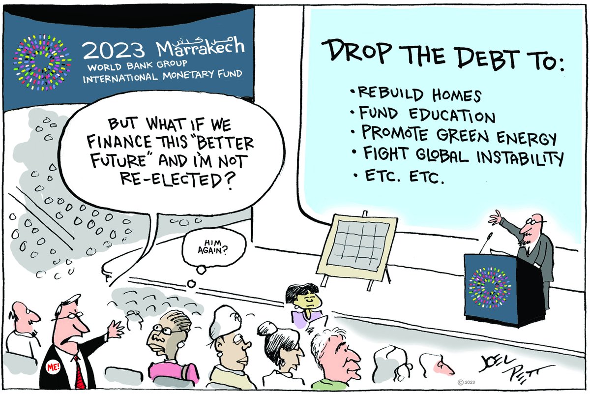 The Global South can't afford climate action and equal education due to debt – forcing them to monetise nature & increasing everyone’s cost of living. 📣 Raise your voice: Share the comic. Cut the debt. Upgrade the system. #Economics #bankingindustry #leadership #Africa