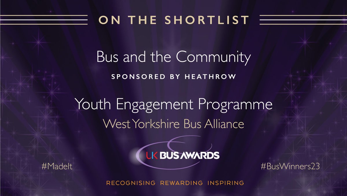 UKBusAwards's tweet photo. 🤗 The West Yorkshire Bus Alliance is making a real impact! It’s a finalist for the Bus and the Community award at the #UKBusAwards sponsored by Heathrow. Your dedication to our community is truly heartwarming. Keep up the great work! 🌈 #BusWinners23 #MadeIt https://t.co/vdyicgFJ8A