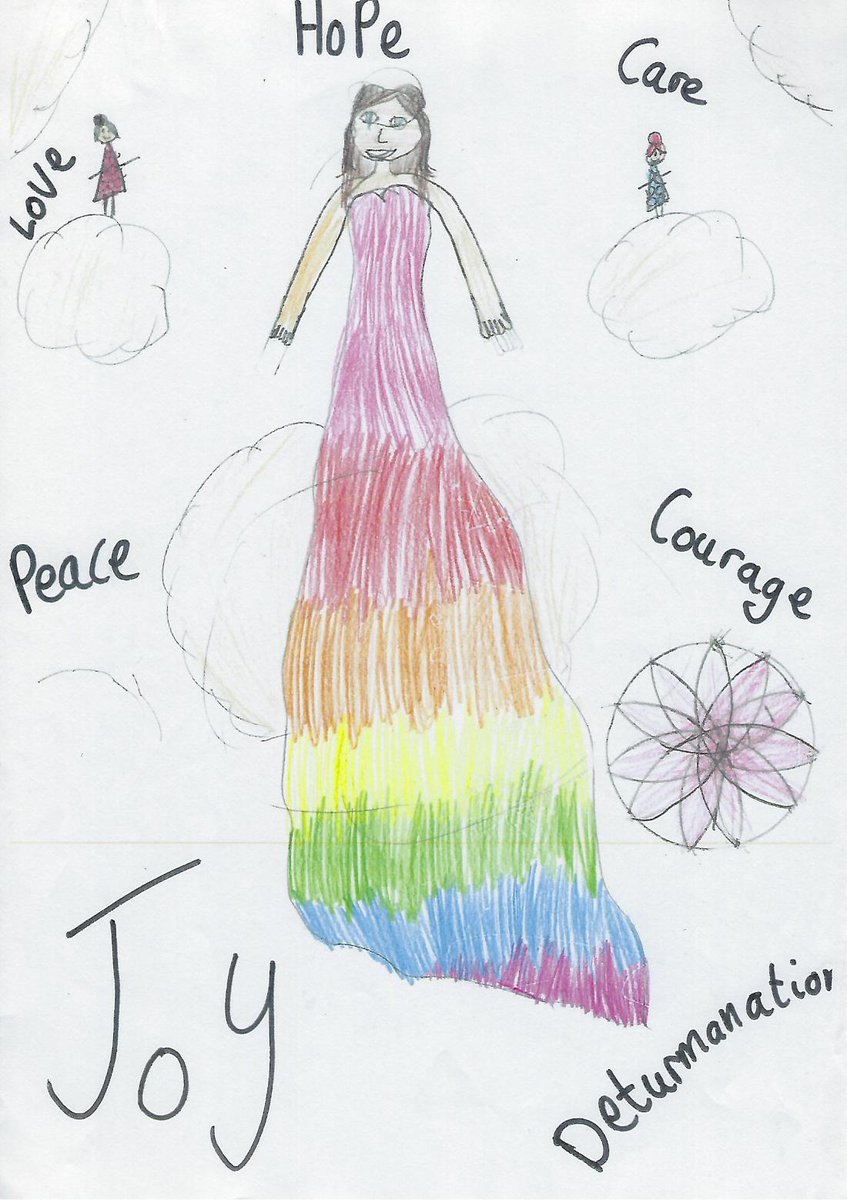 vbezone's tweet image. A lovely selection of art work from pupils at Eardisley Primary School. Art helps students articulate their understanding of values in a way that is very personal and engaging to them. 🎨
#vbezone #ValuesBasedEducation #valueseducation