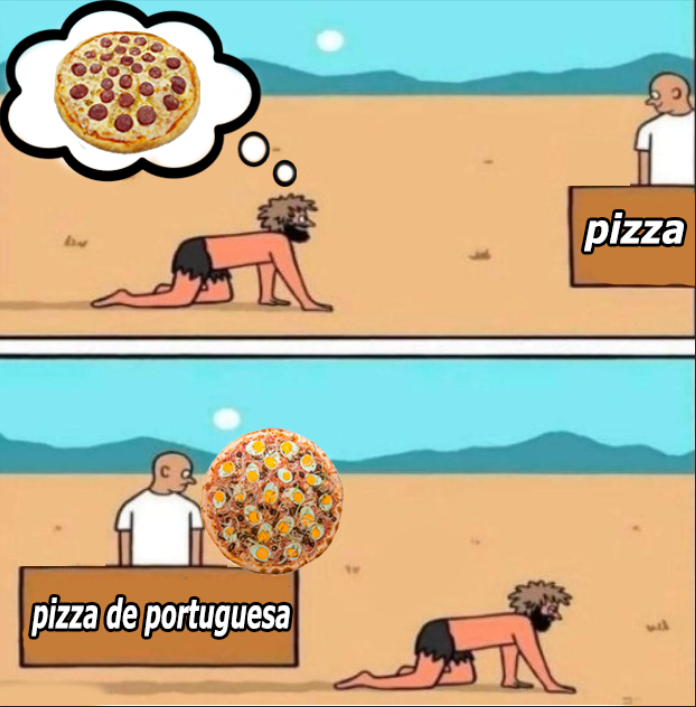 todos concordam que pizza de portuguesa é um crime gastronômico né