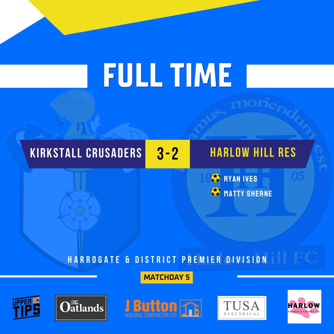 WEEKEND RESULTS Firsts run out comfortable winners vs Howden Clough, registering their 3rd consecutive clean sheet. The result puts Harlow 2nd in the League table with the Leagues best defensive record. Reserves battle hard but fall to defeat away at Kirkstall Crusaders.