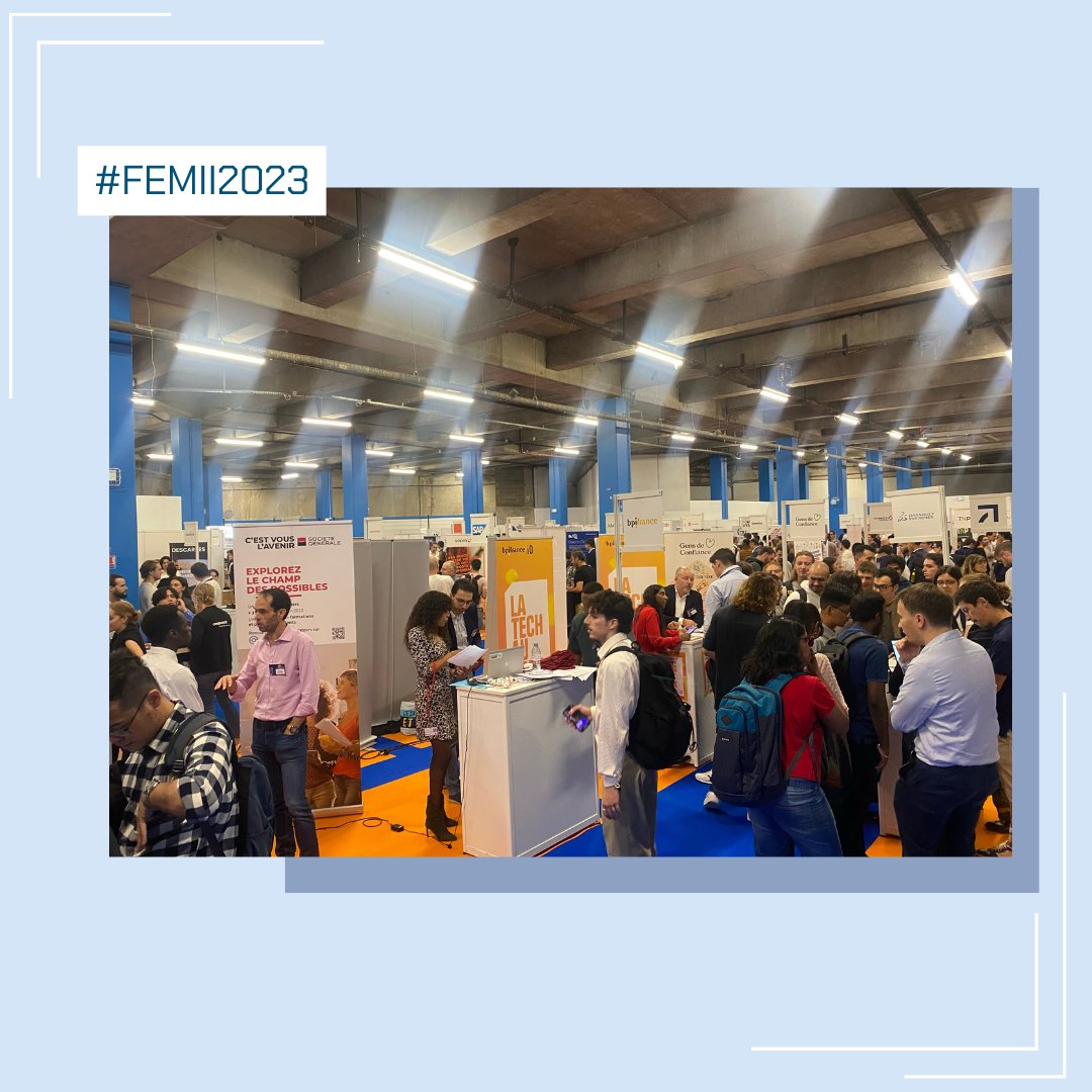 [#FEMII2023] Le FEMII 2023 était de retour pour une belle journée d'échanges pour nos épitéen.nes en fin de cursus. L'occasion pour eux de rencontrer + de 60 entreprises partenaires, dont de nombreux Alumni !

Merci à toutes et à tous.  👏

📌RDV du 18 au 20 octobre en virtuel.