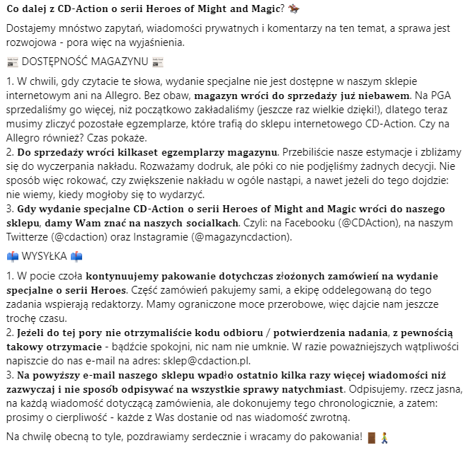 cdaction's tweet photo. Rozwiewamy wątpliwości co do wydania specjalnego #CDAction poświęconego serii Heroes of Might and Magic! 🏰

#Heroes3 #HeroesofMightandMagicIII #HoMM3 https://t.co/Zpnwb0CKml