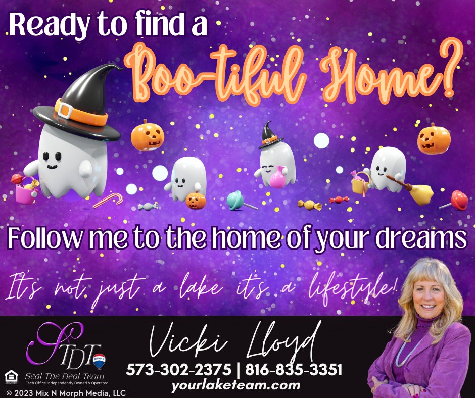 MOsealingdeals's tweet image. 👻🏡 Ready to Find a Boo-tiful Home? 🌟 Follow me to the home of your dreams! Let&apos;s embark on this haunted house hunt together. No tricks, just the treat of finding your perfect abode. Call me today! 🎃🔑 #BooTifulHome #HauntedHouseHunt #YourRealEstateExpert #VickiLloyd