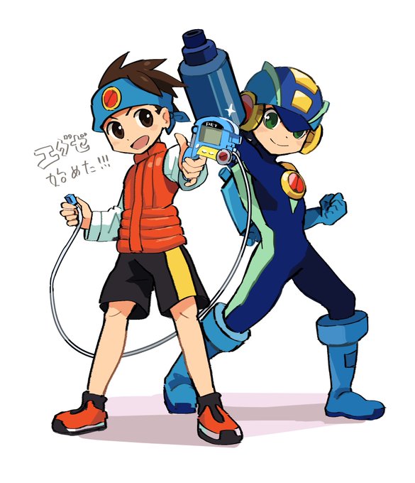 「2boys blue headband」 illustration images(Latest)