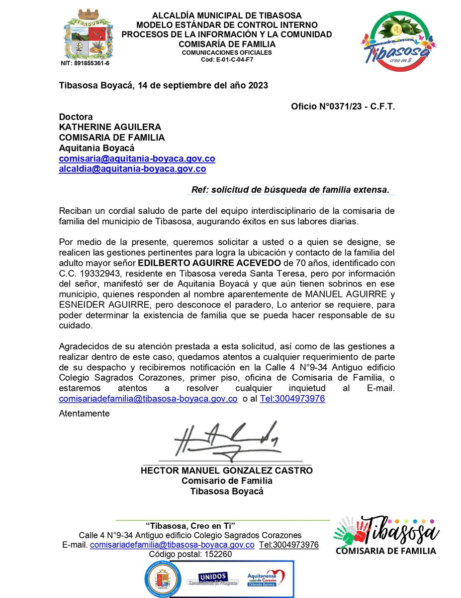 Alcaldía Aquitania-Boyaca tweet media