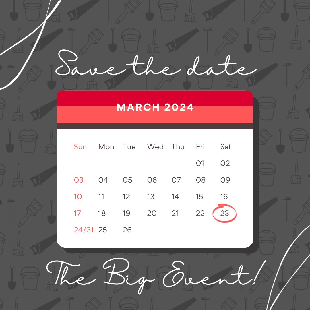 LU_BigEvent's tweet image. Save the Date for our 2024 Big Event -- March 23rd!

Want to be involved with planning the Big Event? Apply for the Big Event Executive Committee on LU HUB today!