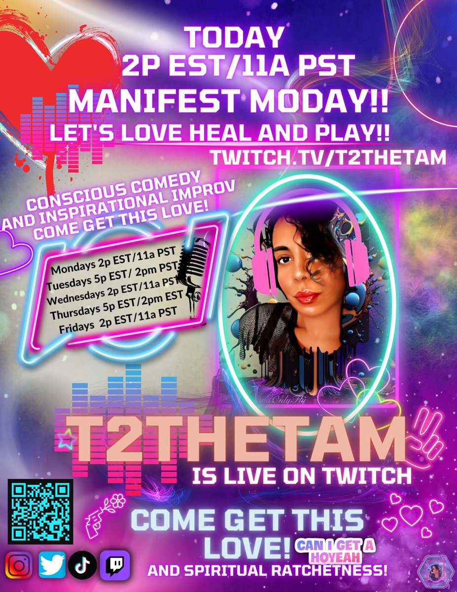 t2thetam's tweet photo. Need some EXTRA LOVE TODAY?? Come get it at 2pm EST! https://t.co/bcjGcQuOIs See you soon, stay open....today feels big. XOXO We getting SPIRITUALLY RATCHET TODAY! 

#fyp #fypシ #inspire #motivate #fypage #foryou #foryoupage #fypviral #love #spiritual #ratchetness #gamergirl https://t.co/fU7SgfOEyx