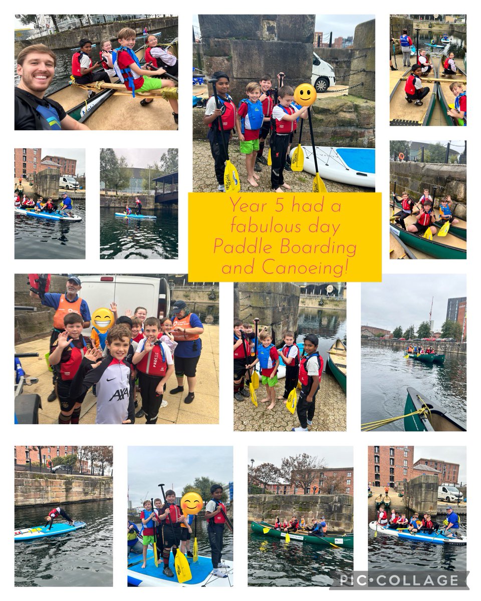 Our ‘Sports Ambassadors’ and some year 5 children enjoyed our trip out paddle boarding and canoeing! Thank you <a href="/EITC/">Everton in the Community</a> <a href="/Everton/">Everton</a> @plcommunities #PLPrimaryStars 🙌