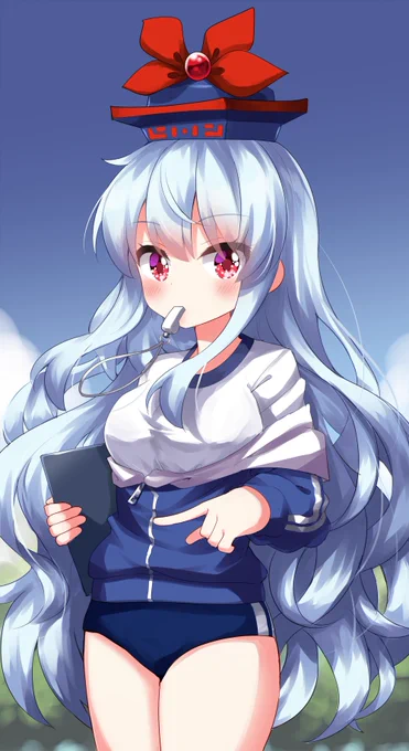 2108日目 体操服とブルマ姿のけーね先生