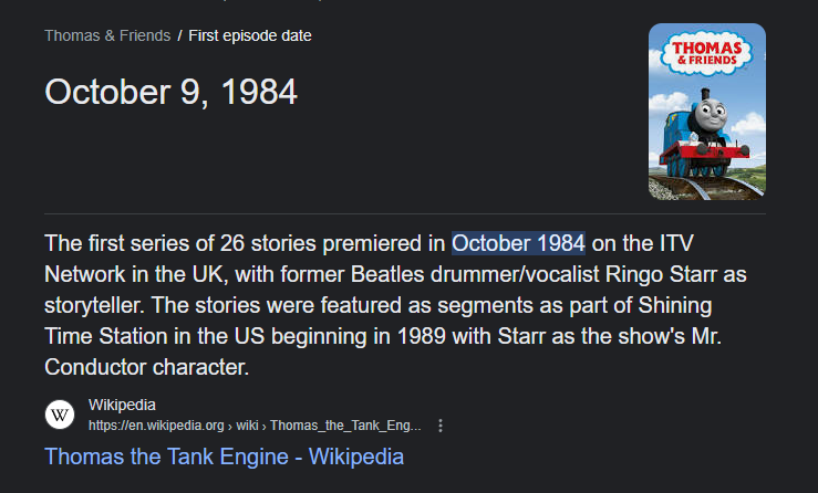 Thomas the Tank Engine - Wikipedia