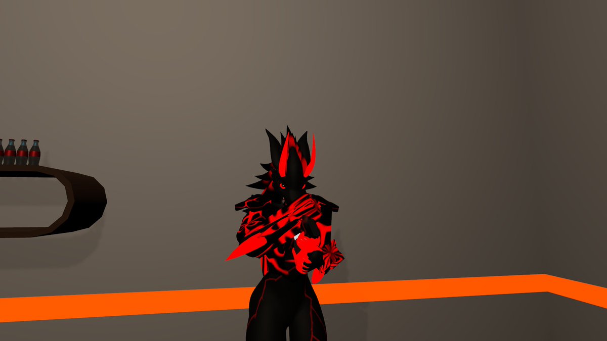 I made some new features for my #mouzer vrc avatar Now he have devil ...