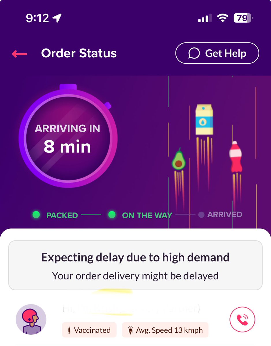 greenloco's tweet photo. @zeptocares 
73min since the order was placed. At the time,it was 29min.Last 30min it has been 8min. Your rider won't pick up the call. Your Support team can't share a TAT.

Q-commerce is a joke when it comes to  you.

Dear @jagograhakjago 
How is @ZeptoNow allowed to operate? https://t.co/0DvxGaypcJ