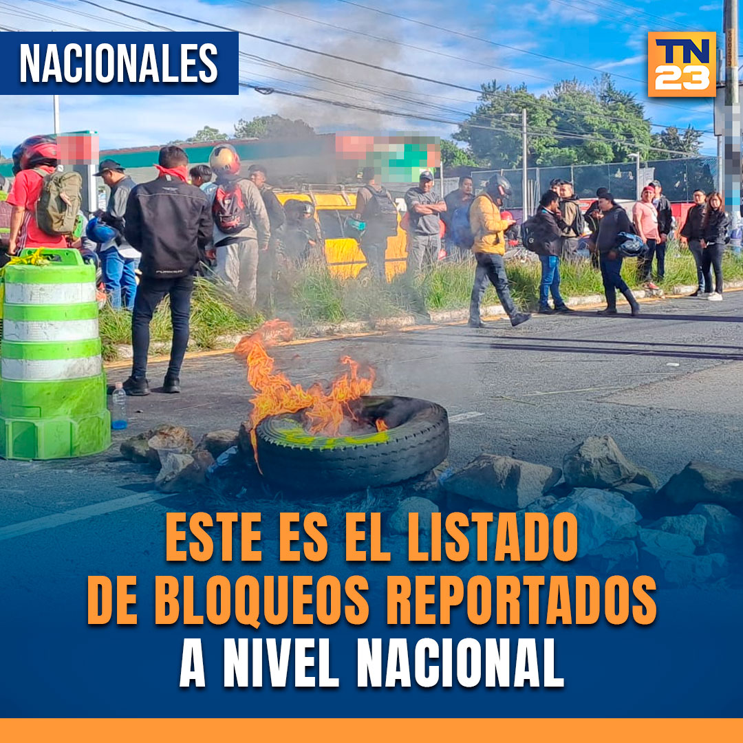 TN23NOTICIAS's tweet photo. 🚨Este es el listado de bloqueos reportados a nivel nacional
▶️  https://t.co/ibKVwrBzVk https://t.co/WAqy0bEoF8