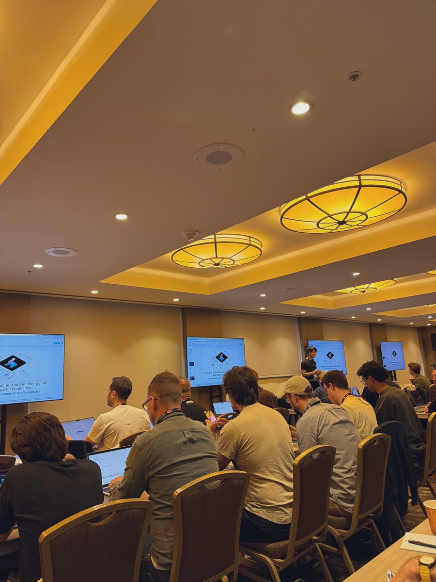 Ismaen (@ismaen_) on Twitter photo First session of the <a href="/aiDotEngineer/">AI Engineer</a> conference!
Building, Evaluating, and Optimizing your RAG App for Production 
Presented by Simon Suo <a href="/llama_index/">LlamaIndex 🦙</a> First session of the <a href="/aiDotEngineer/">AI Engineer</a> conference!
Building, Evaluating, and Optimizing your RAG App for Production 
Presented by Simon Suo <a href="/llama_index/">LlamaIndex 🦙</a>