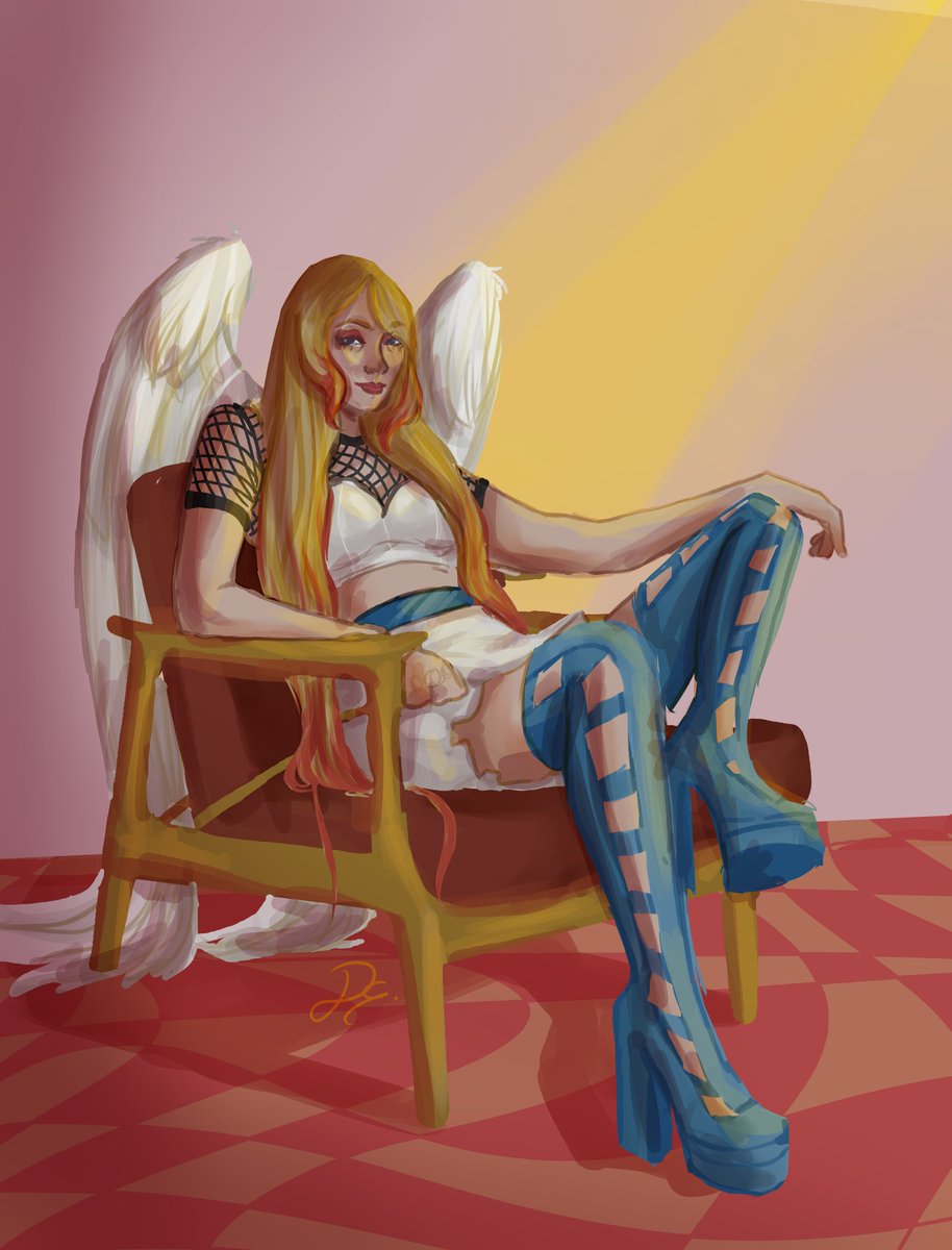 The_dreamerr_dc's tweet photo. 2nd day of #OCtoberPrompts
This is Angela Quiupid, I created it when I was 9, I post even put a picture of how I used to draw.
#originalcaacter #oc #firstoc #art https://t.co/WDPdtlVMDo