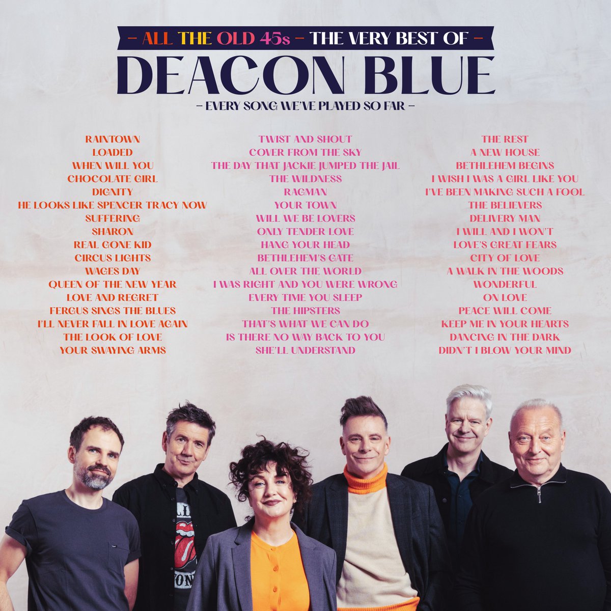 deaconbluemusic's tweet photo. As we head to Scotland for the final shows of this tour, here's everything we've played so far.
Set lists for all the shows (and going back to 1986!) are here: https://t.co/X0iczPXlgl
#deaconblue #deaconbluelive #setlists https://t.co/dTBs1bmGBg