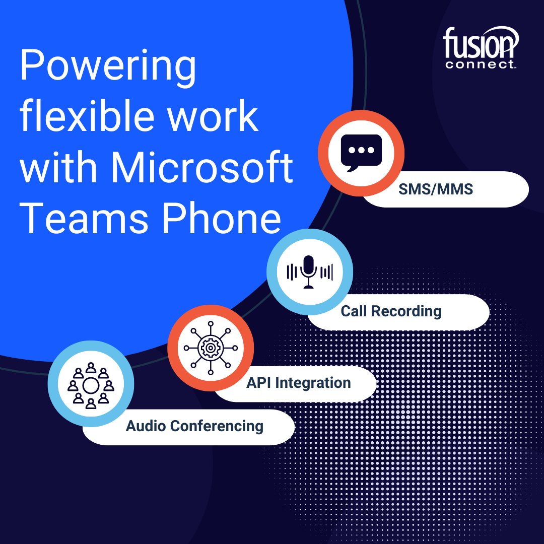 Say hello to a new era of communication! Take full advantage of the collaboration, continuity, and employee management features with Fusion Connect's Microsoft Calling services. 💼📱

Learn more about the features: bit.ly/48TDLUe