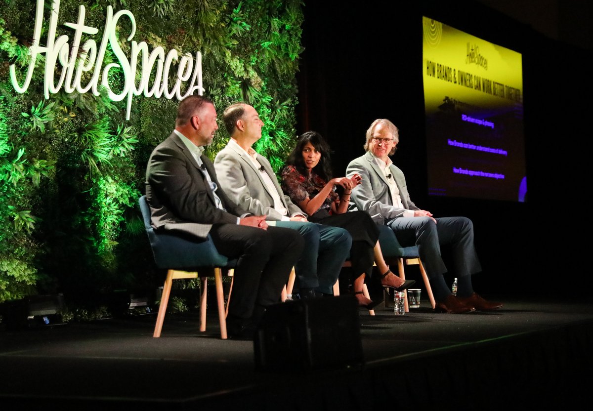 To kick things off this morning, HotelSpaces brought together a powerhouse panel of hotel design and construction executives to discuss how brands and owners can work better together and what each side really wants the other to know.  
hubs.ly/Q024PfZL0