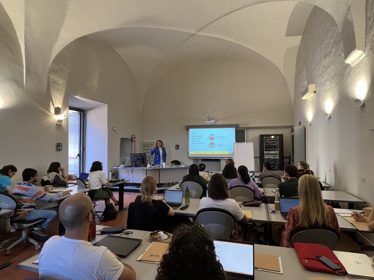CmccClimate's tweet photo. Day 1 for "Sea Level Rise and Coastal Adaptation".

The #FERS course kicked off today in Bertinoro, with School Director Giulia Galluccio and Faculty Director Prof. Begoña Pérez Gómez.

Info👉https://t.co/RFYSiLT0bI

#climatescience #climatchange #sealevelrise #coastaladaptation https://t.co/WnpZke44bK