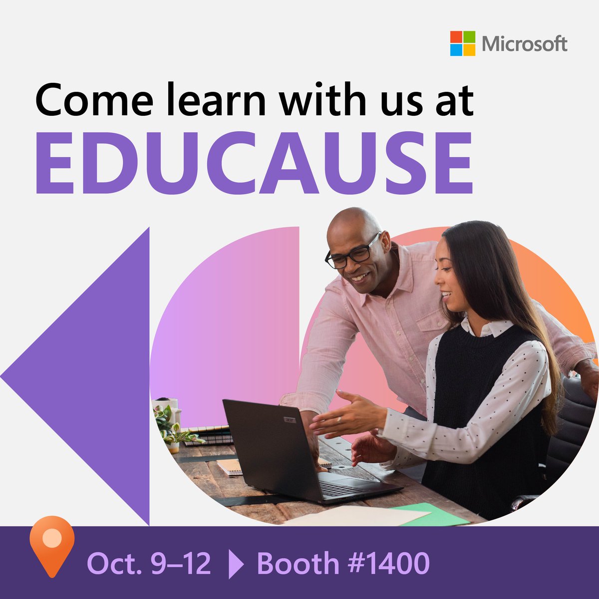 It's time for @EDUCAUSE! Stop by booth 1400 to grab a coffee and connect with Microsoft experts. msft.it/60169SomK

#HigherEd