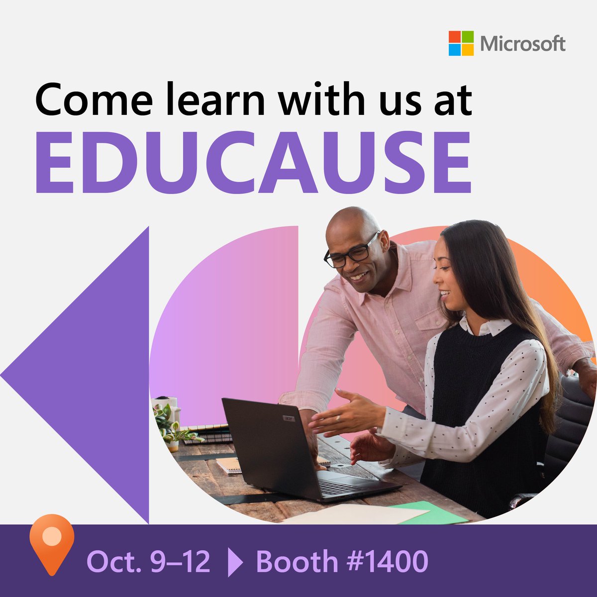 It's time for @EDUCAUSE! Stop by booth 1400 to grab a coffee and connect with Microsoft experts. msft.it/60169SomK #HigherEd
